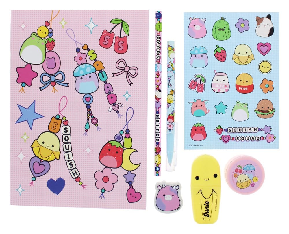 Squishmallows Stationery Set Squish Squad 7-piece - MangaShop.ro