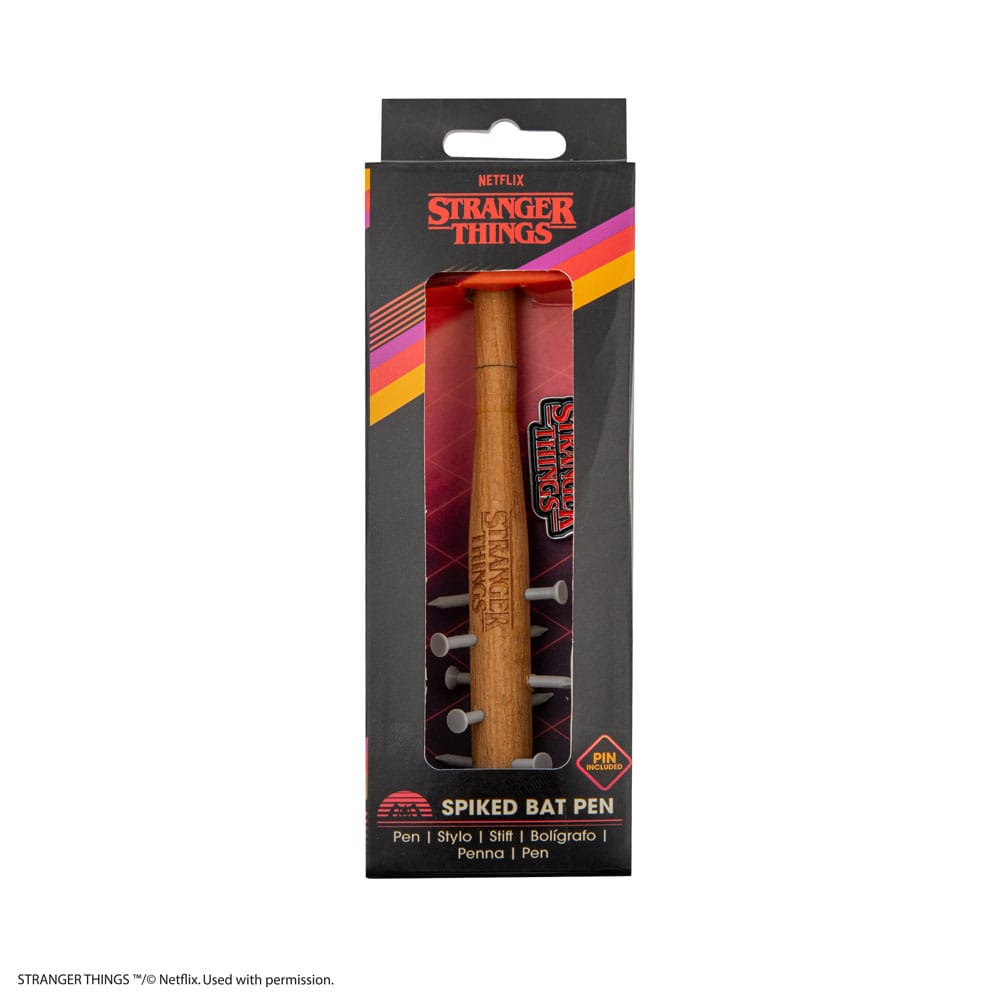 Stranger Things Spiked Bat Pen & Stranger Things Pin - MangaShop.ro