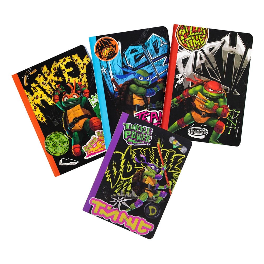 Teenage Mutant Ninja Turtles 4-Pack Notebooks - MangaShop.ro