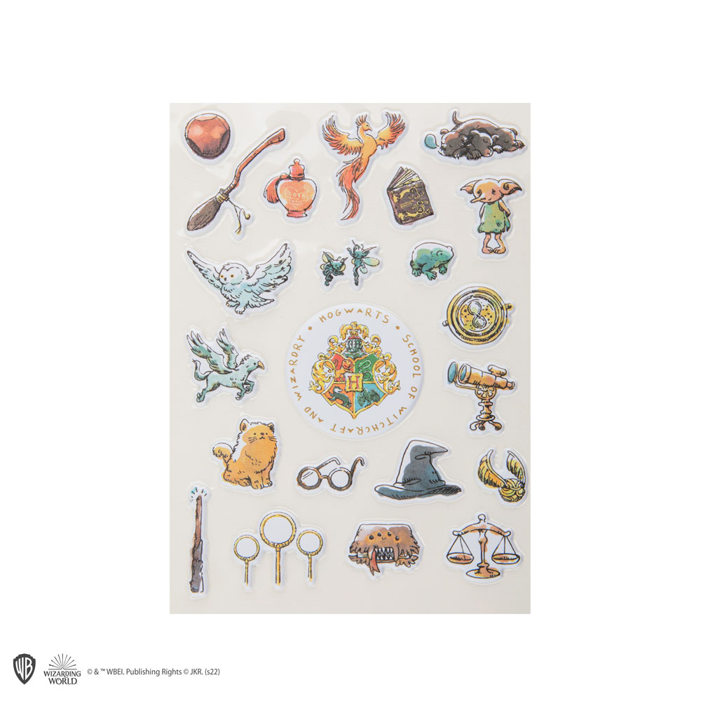 Harry Potter Puffy Sticker Hogwarts Essentials - MangaShop.ro