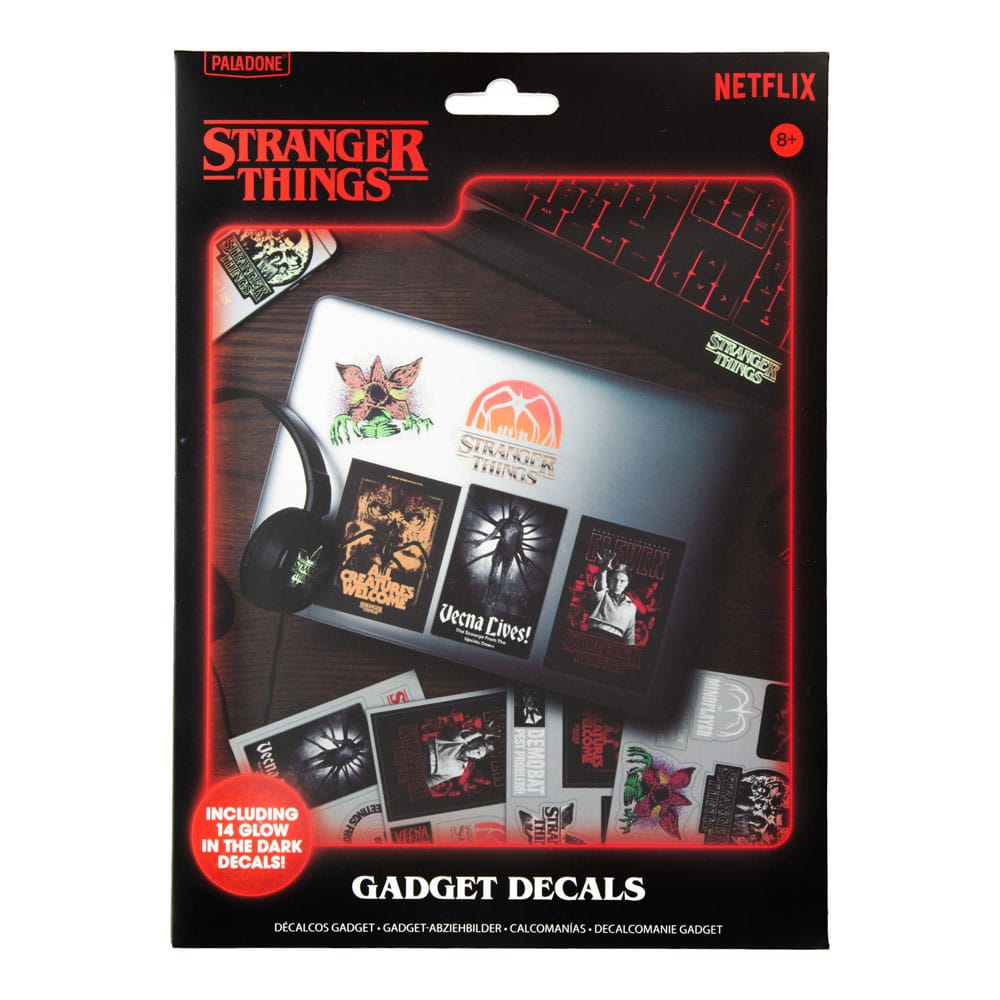 Stranger Things 5 Gadget Decals Glow in the Dark - MangaShop.ro