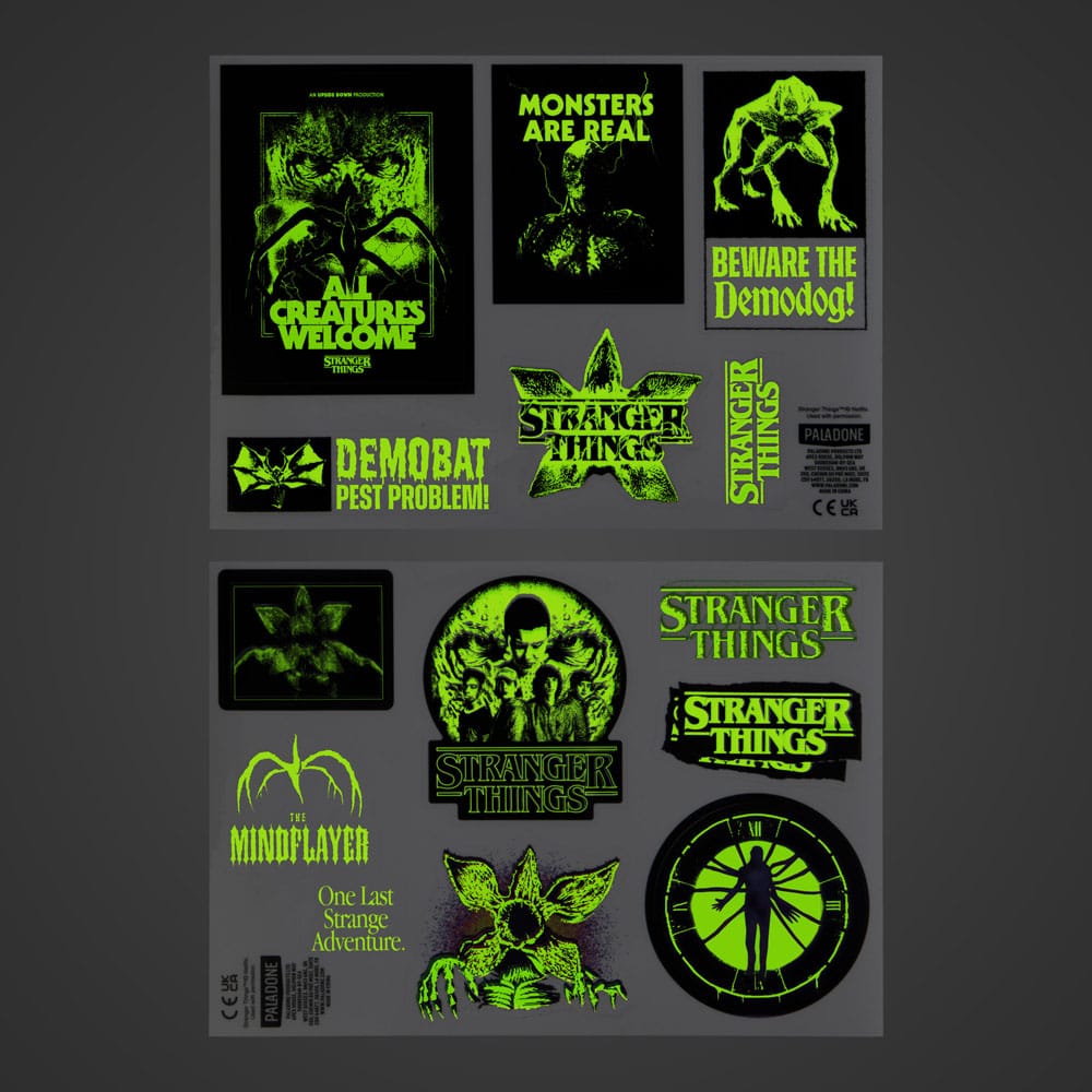Stranger Things 5 Gadget Decals Glow in the Dark - MangaShop.ro