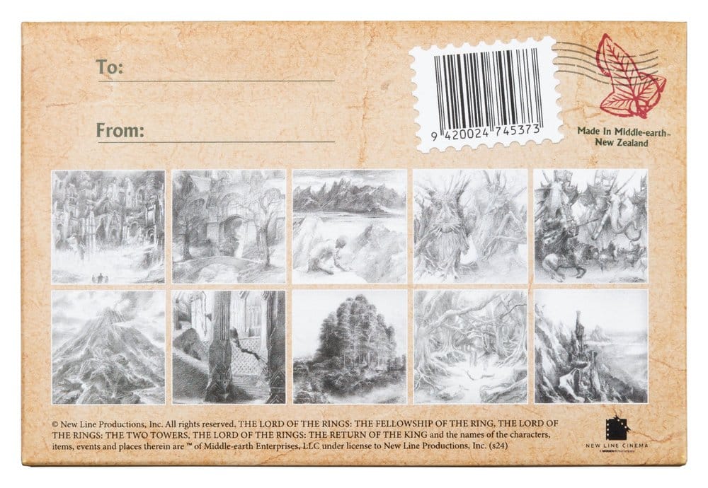 Lord of the Rings Postcards Set Concept Art by Alan Lee: The Lord of the Rings 15 x 12 cm - MangaShop.ro