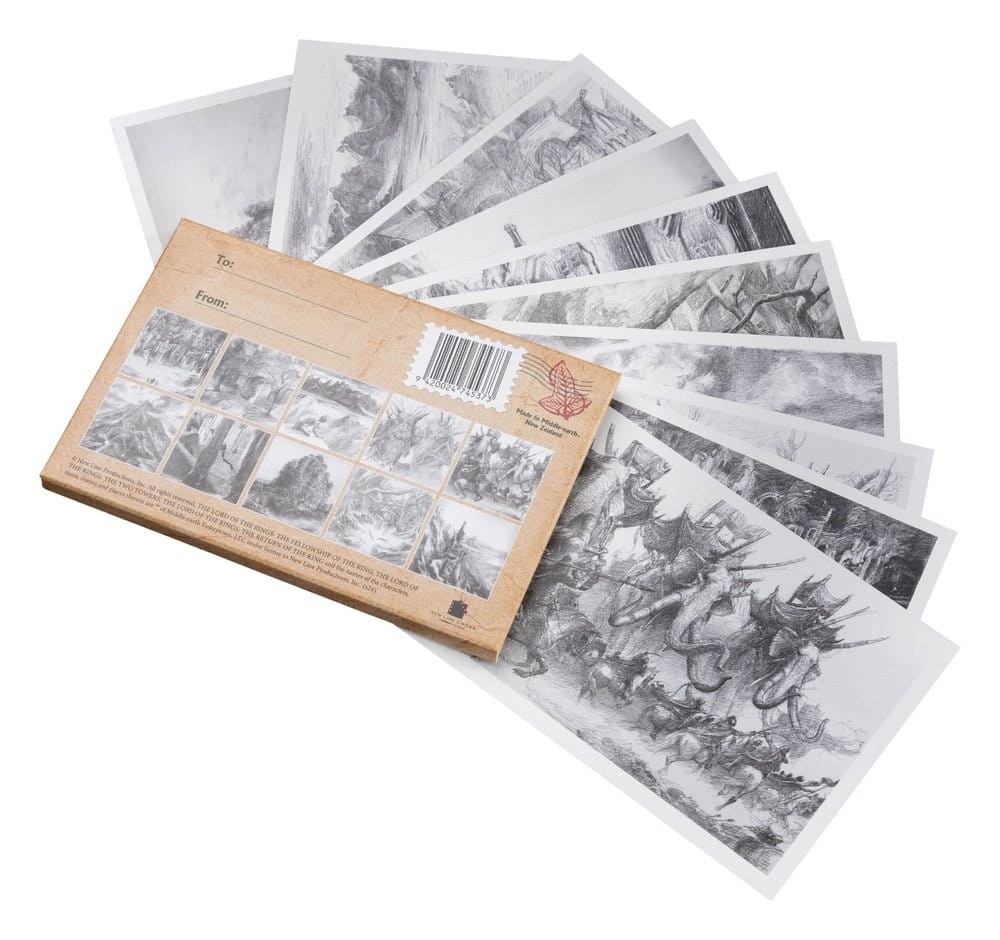 Lord of the Rings Postcards Set Concept Art by Alan Lee: The Lord of the Rings 15 x 12 cm - MangaShop.ro