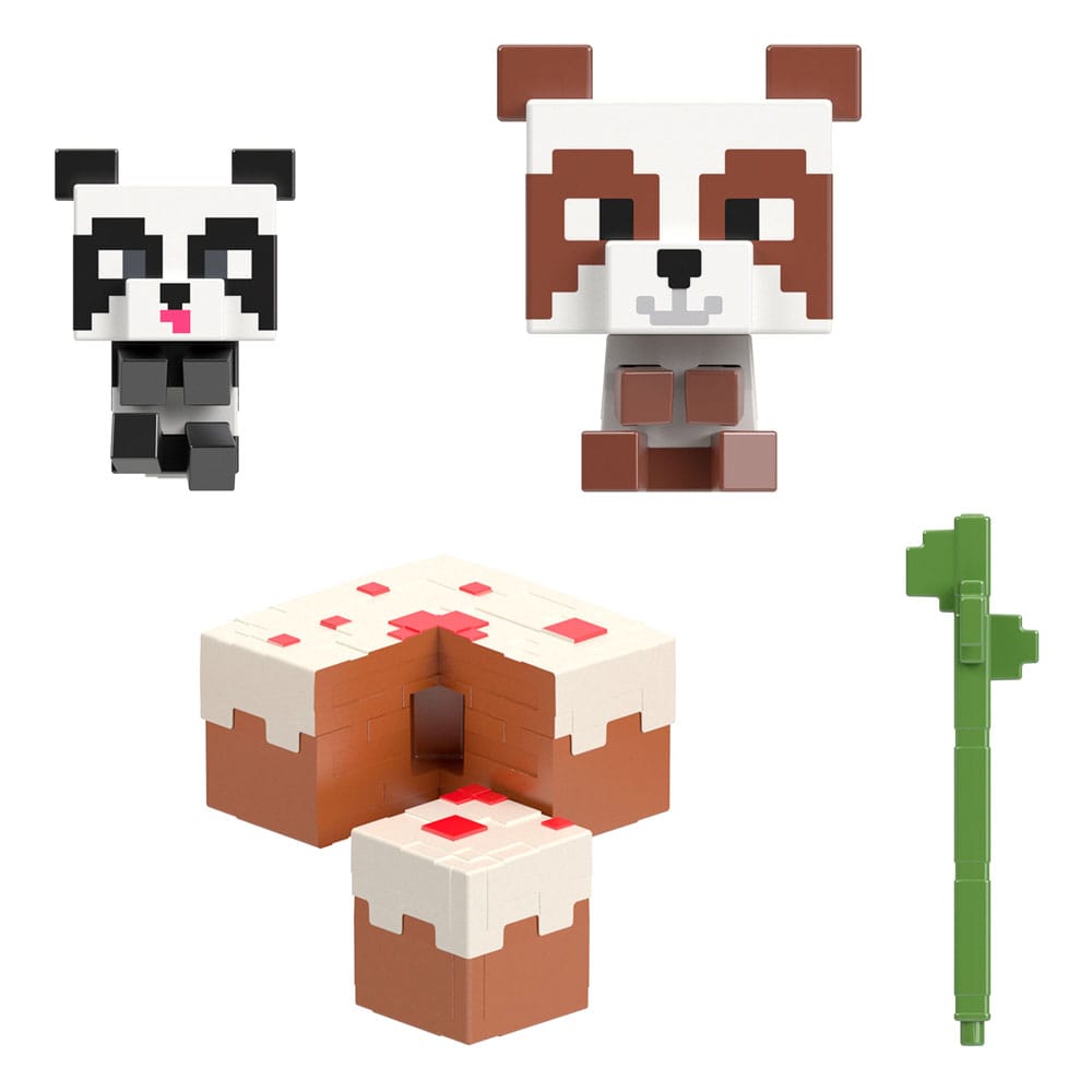 Minecraft Mob Head Minis Playset Panda Playhouse - MangaShop.ro