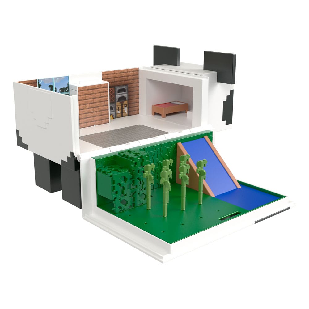 Minecraft Mob Head Minis Playset Panda Playhouse - MangaShop.ro