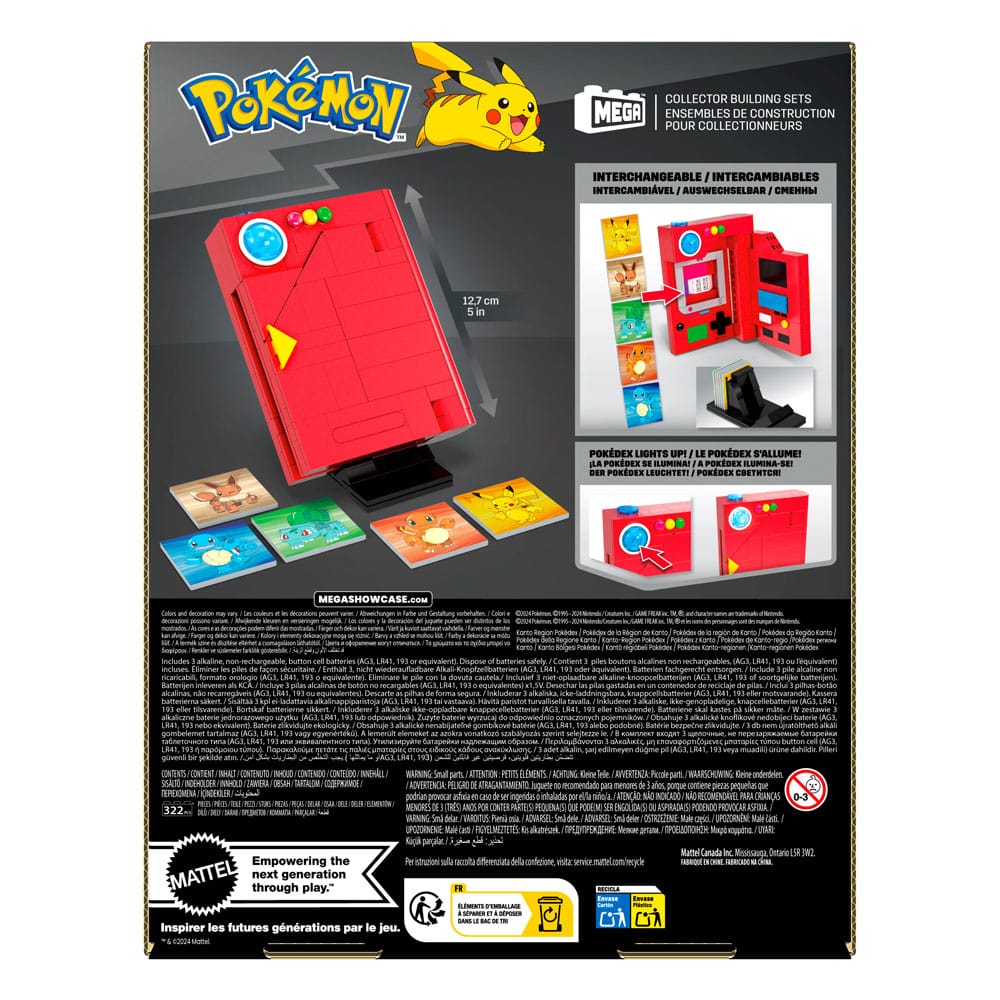 Pokemon MEGA Building Kit Kanto Region Pokédex - MangaShop.ro