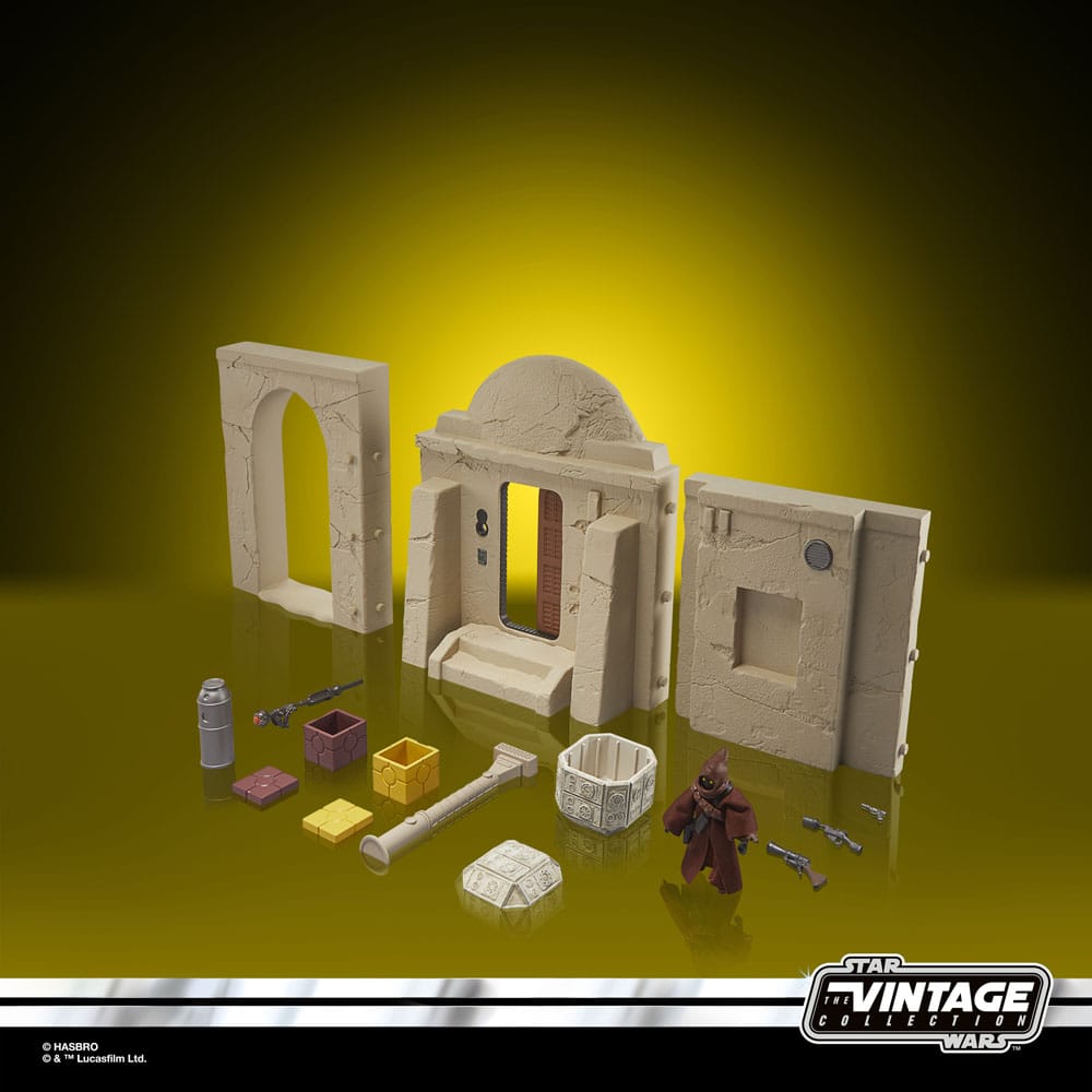 Star Wars Episode IV Vintage Collection Playset Streets of Mos Eisley with Jawa Action Figure - MangaShop.ro