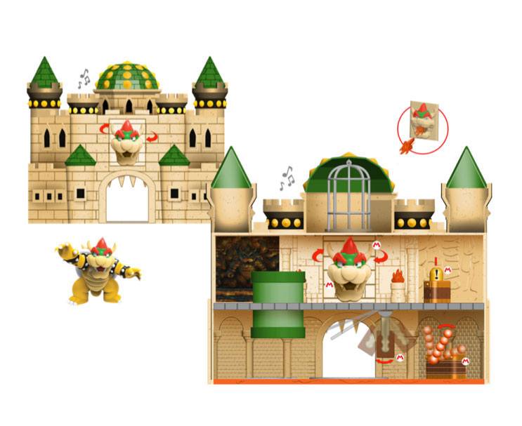 World of Nintendo Super Mario Deluxe Playset Bowser Castle - MangaShop.ro