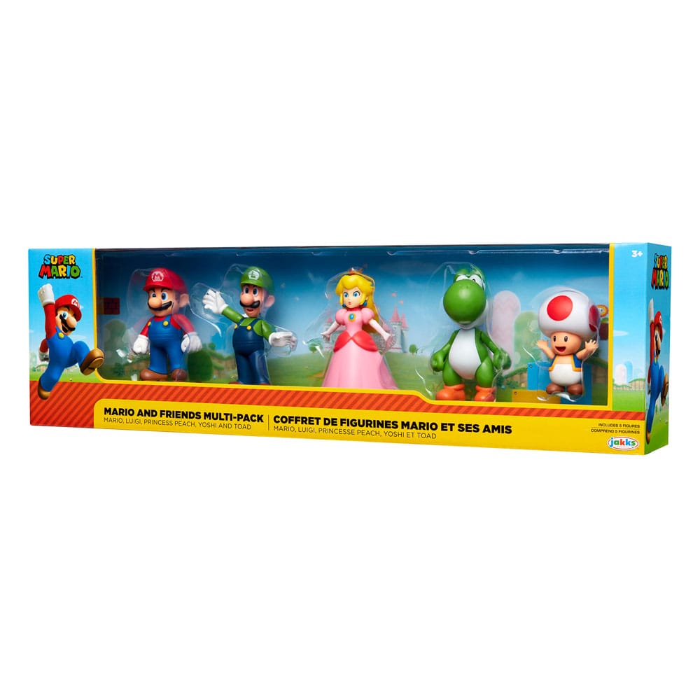 World of Nintendo Super Mario & Friends Figures 5-piece box set Exclusive - MangaShop.ro