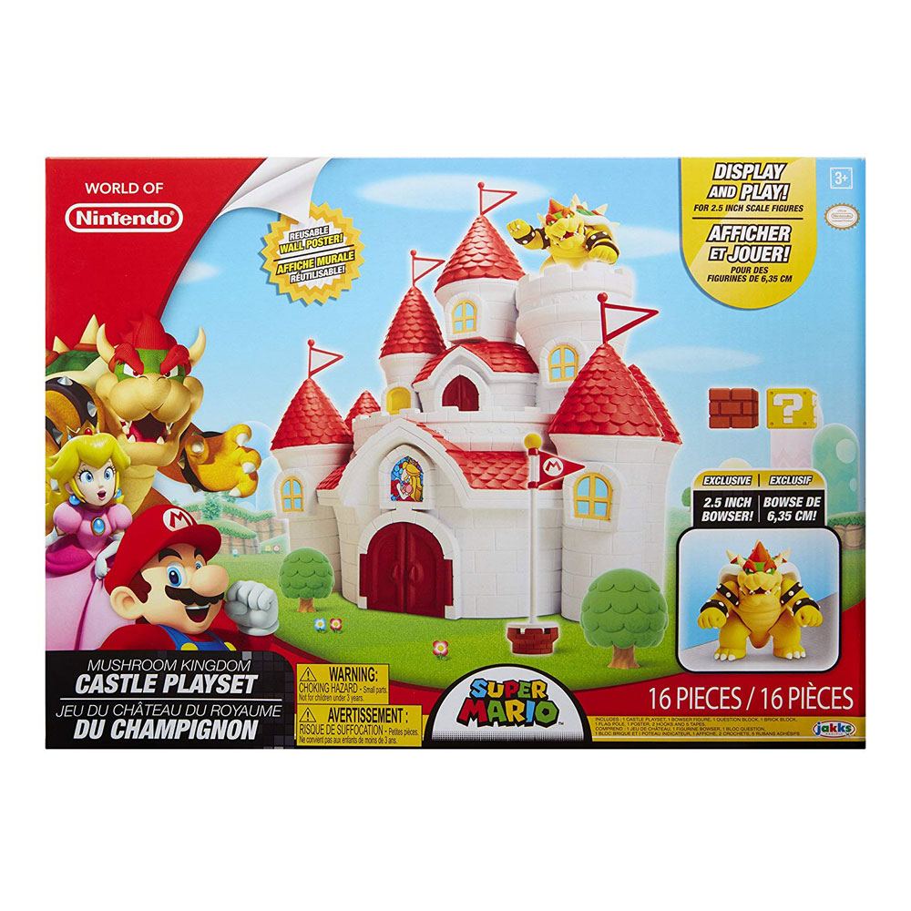 World of Nintendo Playset Super Mario Mushroom Kingdom Castle - MangaShop.ro