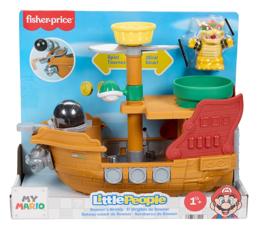 My Mario Little People Playset Bowser's Airship - MangaShop.ro