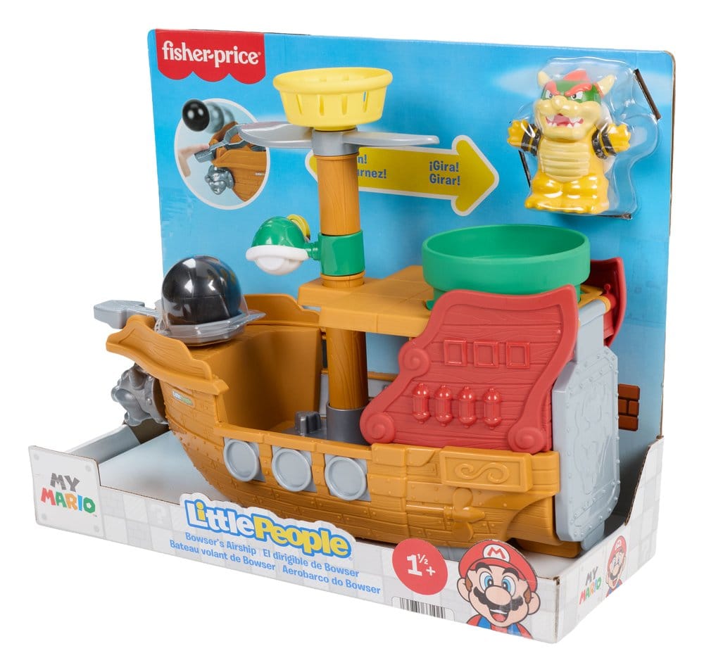My Mario Little People Playset Bowser's Airship - MangaShop.ro