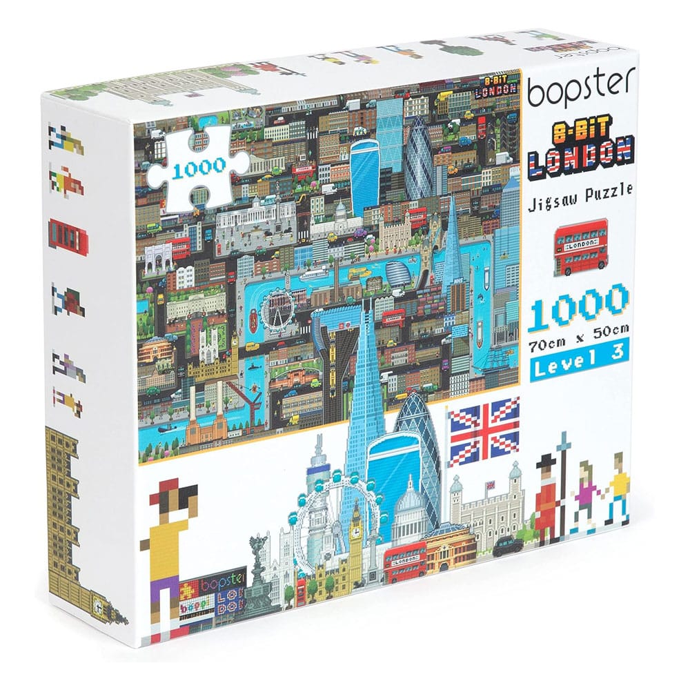 8-Bit Pixel Puzzle London Level 3 1000 Pieces - MangaShop.ro