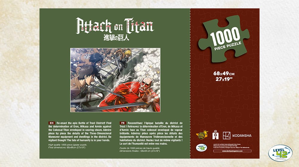 Attack on Titan Puzzle Fight (1000 pieces) - MangaShop.ro