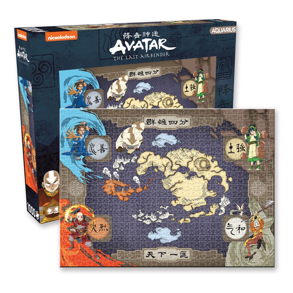 Avatar: The Last Airbender Jigsaw Puzzle Map (1000 pieces) - MangaShop.ro