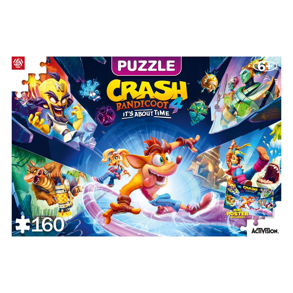 Crash Bandicoot 4 Kids Puzzle It's About Time (160 pieces) - MangaShop.ro