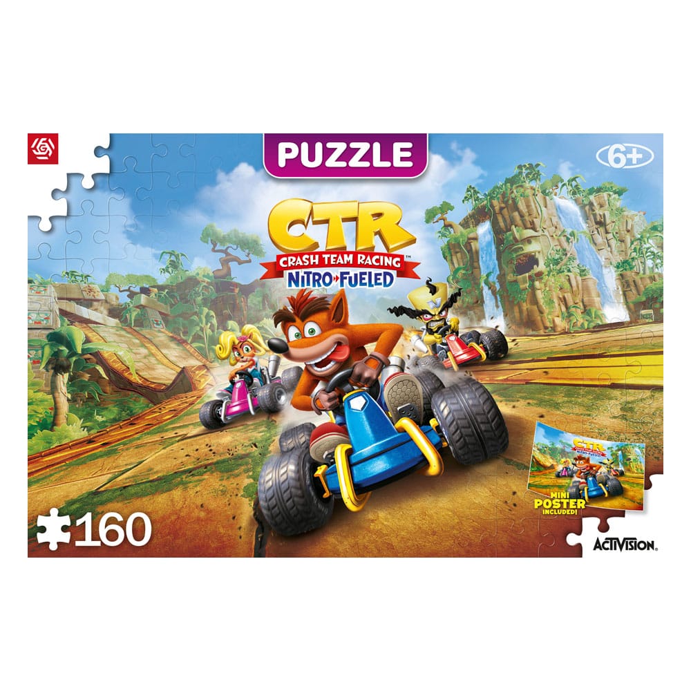Crash Bandicoot Kids Puzzle Team Racing Nitro-Fueled (160 pieces) - MangaShop.ro