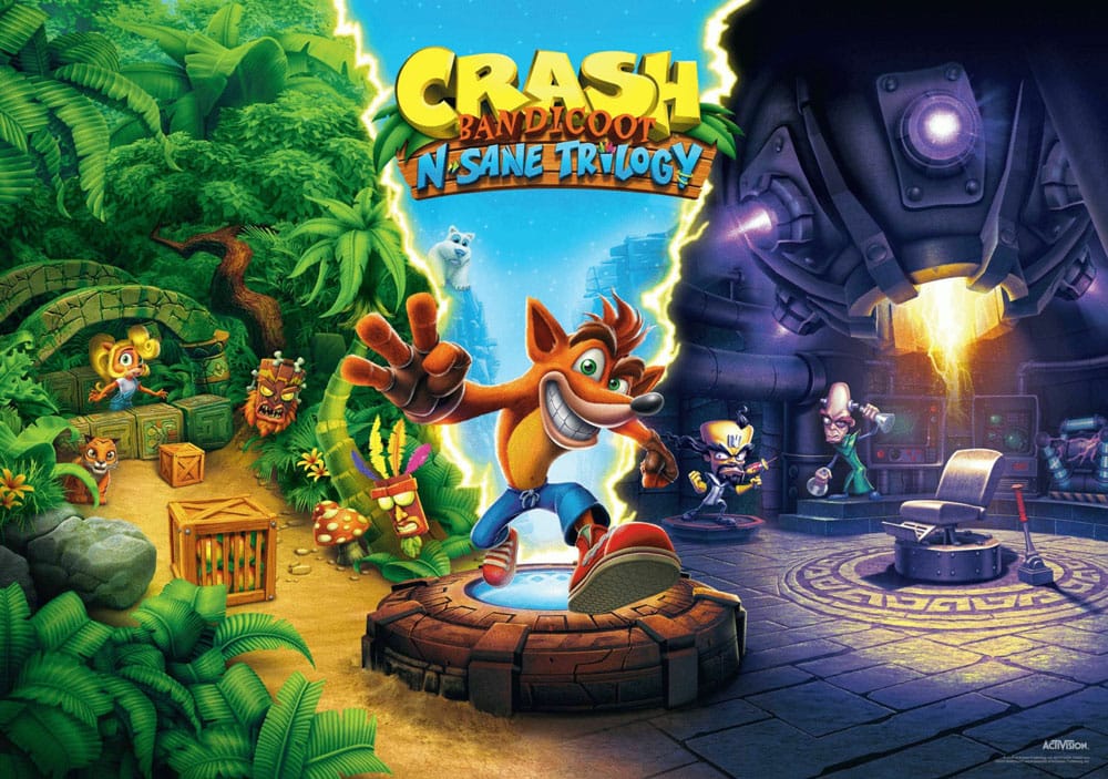 Crash Bandicoot N Sane Puzzle Triology (1000 pieces) - MangaShop.ro