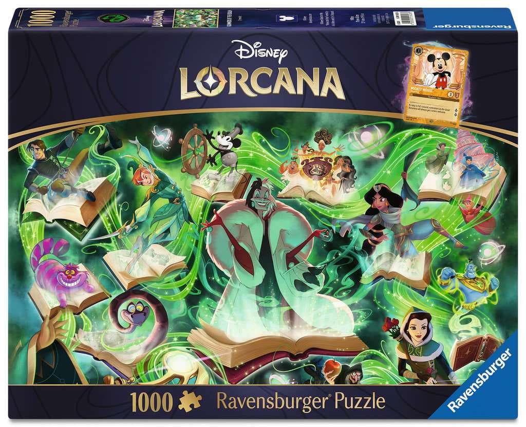 Disney Lorcana Jigsaw Puzzle Glimmers of the Realm: Emerald (1000 pieces) - MangaShop.ro
