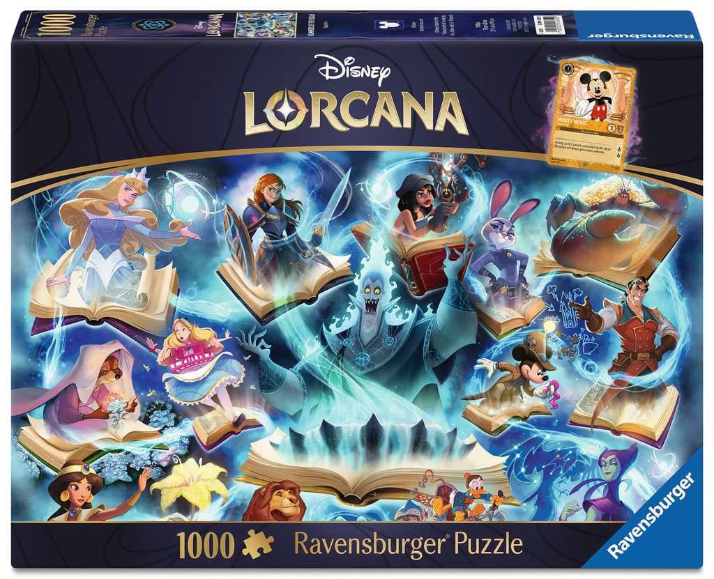 Disney Lorcana Jigsaw Puzzle Glimmers of the Realm: Sapphire (1000 pieces) - MangaShop.ro