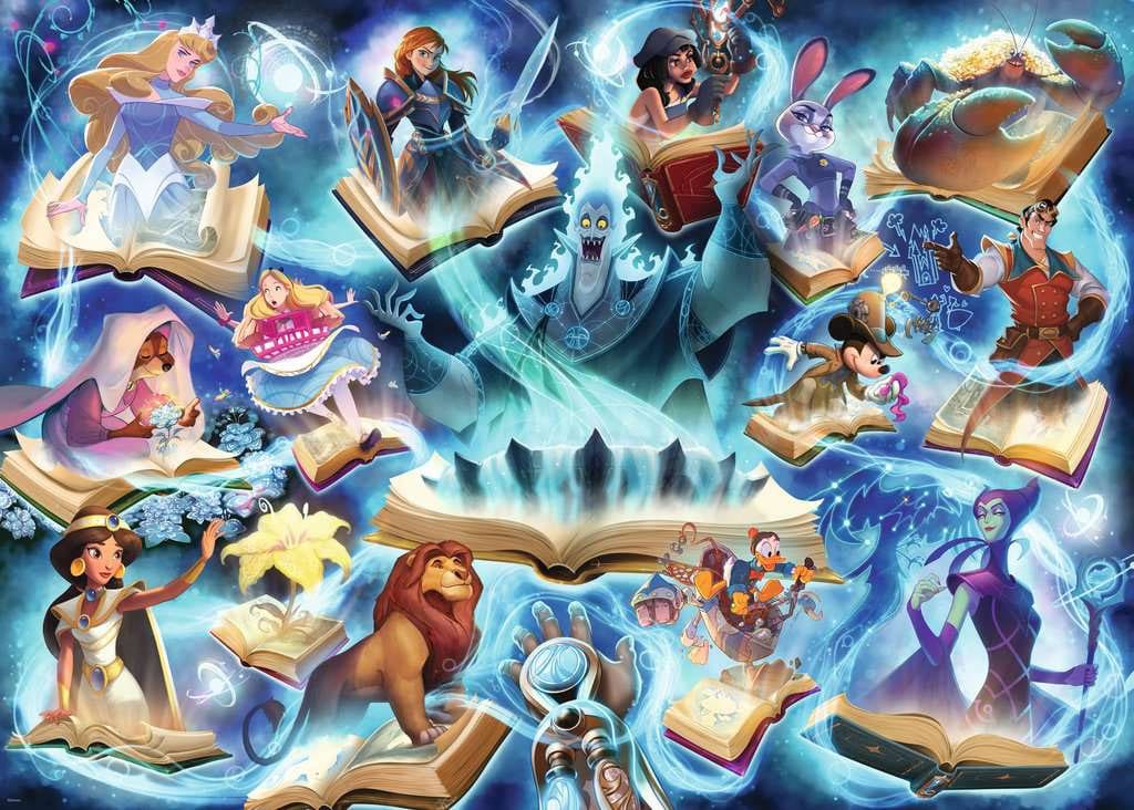 Disney Lorcana Jigsaw Puzzle Glimmers of the Realm: Sapphire (1000 pieces) - MangaShop.ro