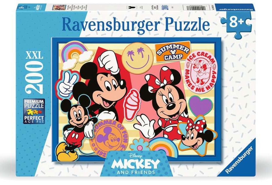 Disney Children's Jigsaw Puzzle XXL On the road with Mickey and Minnie (200 pieces) - MangaShop.ro