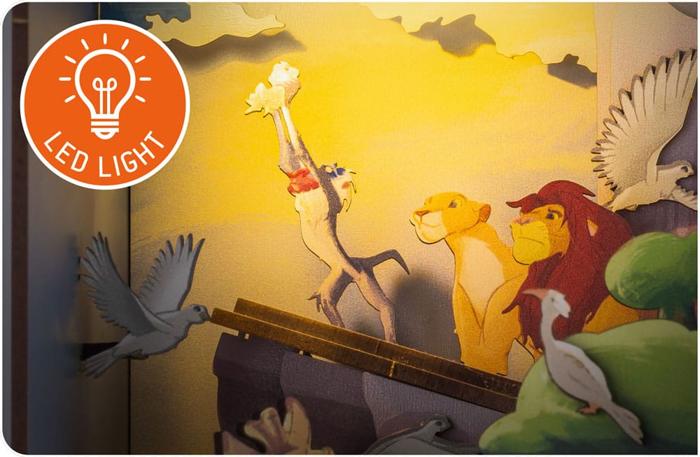 Disney Tiny Adventures Book Nook Mini Diorama The Lion King 23 cm - MangaShop.ro