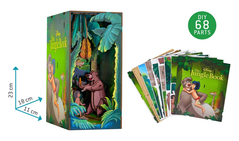 Disney Tiny Adventures Book Nook Mini Diorama The Jungle Book 23 cm - MangaShop.ro