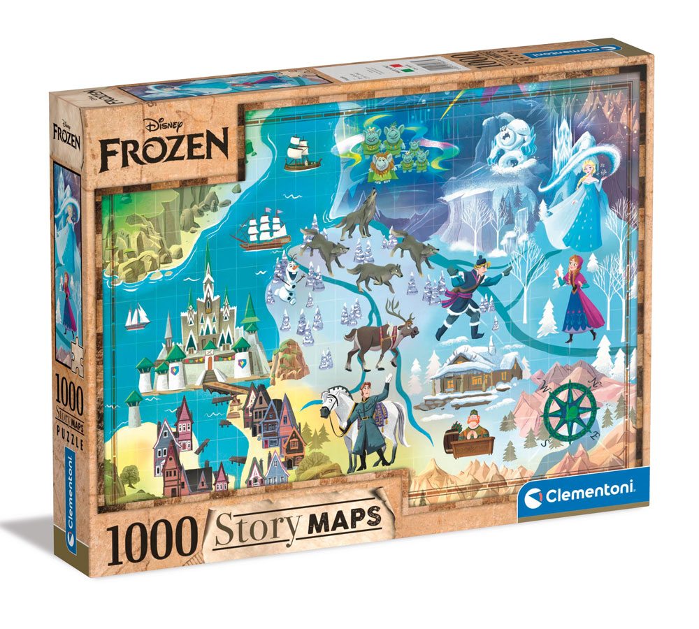 Disney Story Maps Jigsaw Puzzle Frozen (1000 pieces) - MangaShop.ro
