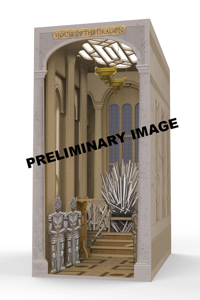 House of the Dragon Tiny Adventures Book Nook Mini Diorama Iron Throne 23 cm - MangaShop.ro
