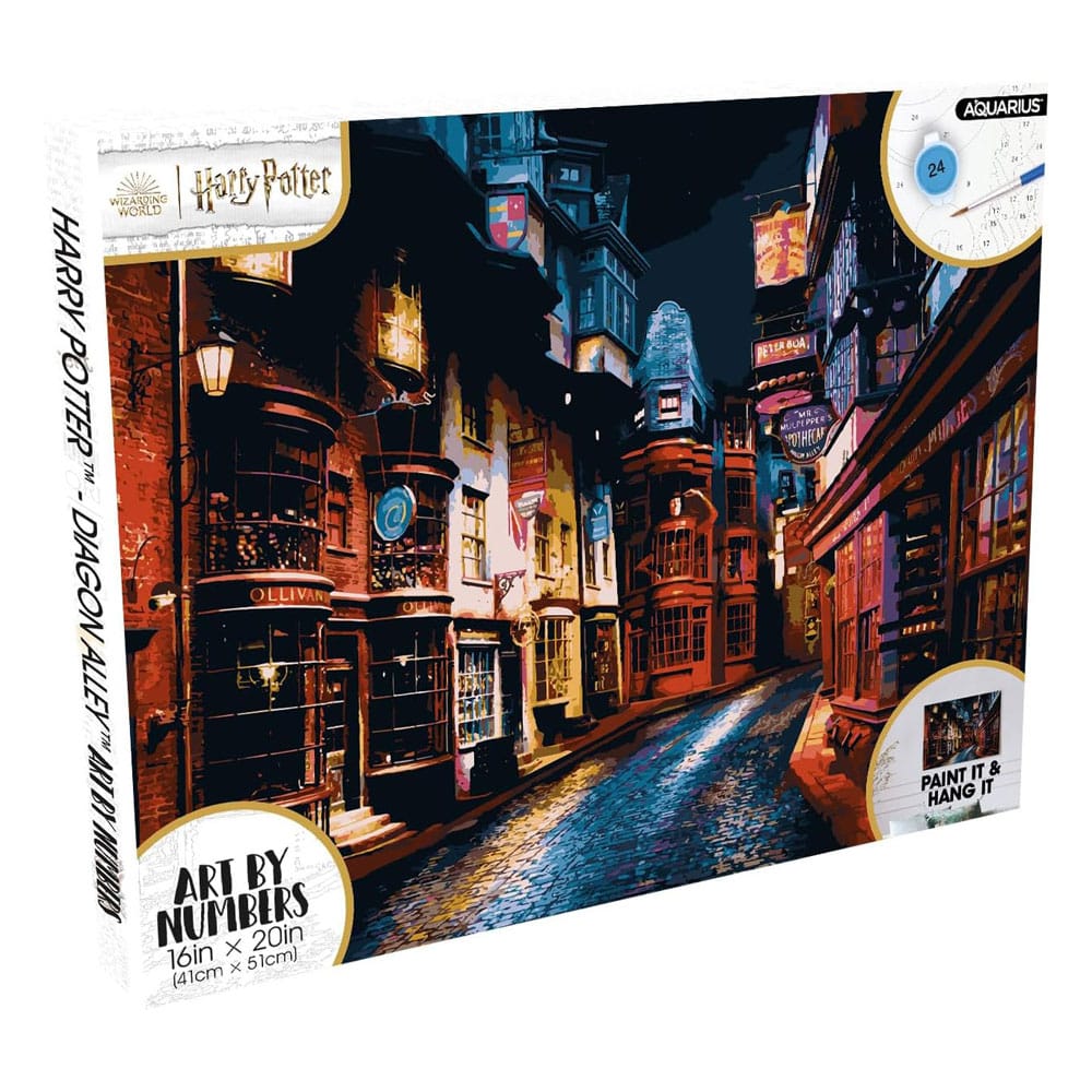 Harry Potter Paint by Numbers Painting Set Diagon Alley 40 x 50 cm - MangaShop.ro