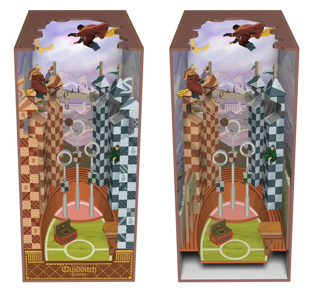 Harry Potter Tiny Adventures Book Nook Mini Diorama Quidditch Pitch 23 cm - MangaShop.ro