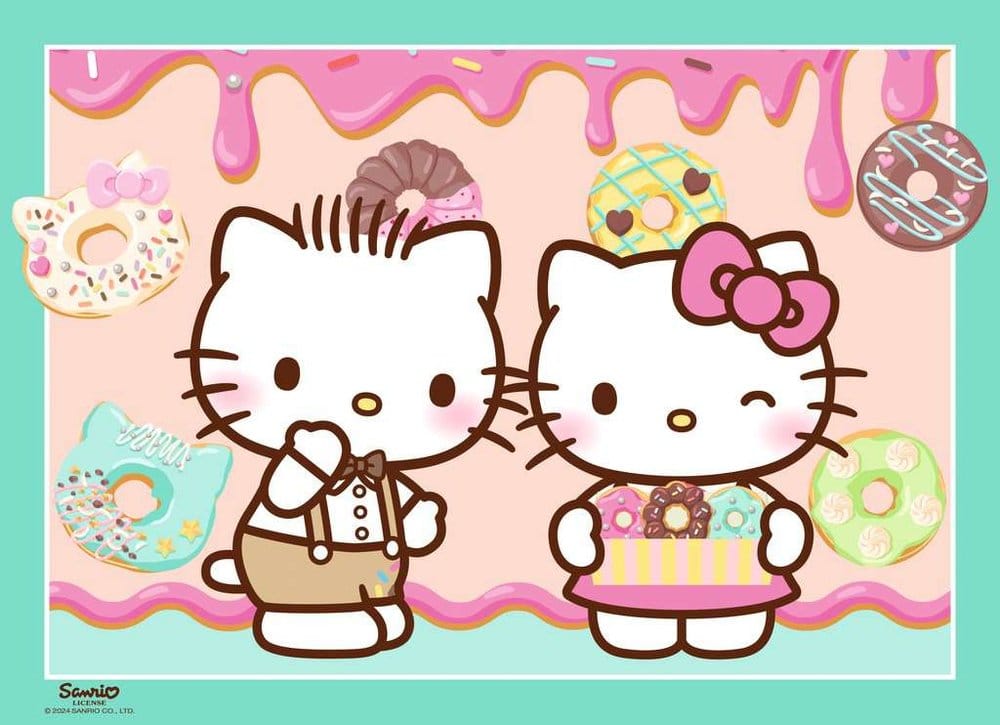 Hello Kitty Puzzle 4-Pack Let's Go, Hello Kitty! (4x100 Pieces) - MangaShop.ro