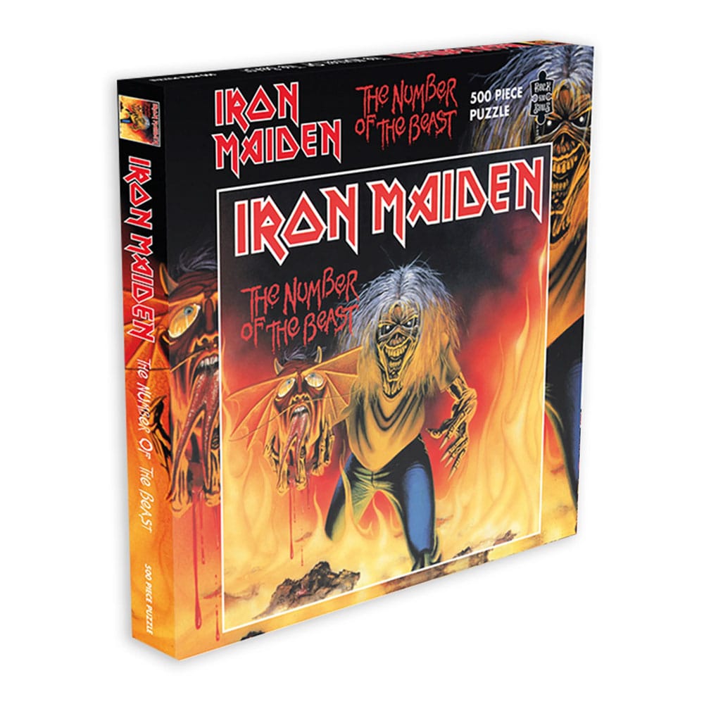 Iron Maiden Rock Saws Jigsaw Puzzle The Number of the Beast Single (500 pieces) - MangaShop.ro
