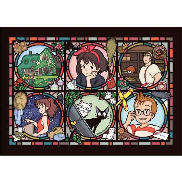 Kiki's Delivery Service Jigsaw Puzzle Stained Glass Characters Gallery (208 pieces) - MangaShop.ro