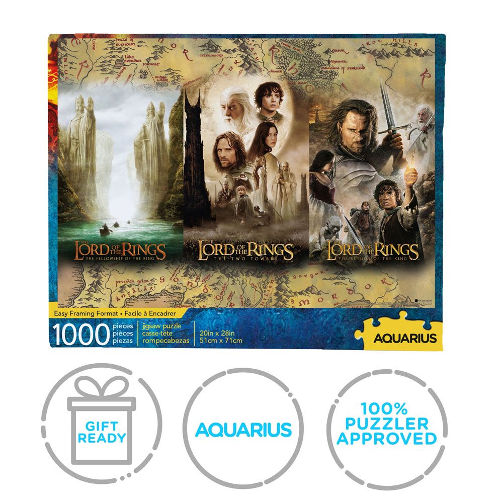 Lord of the Rings Jigsaw Puzzle Triptych (1000 pieces) - MangaShop.ro