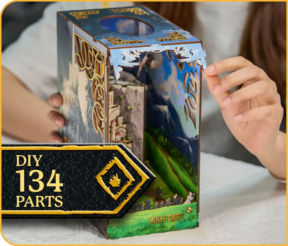 The Lord of the Rings Tiny Adventures Book Nook Mini Diorama Minas Tirith 23 cm - MangaShop.ro