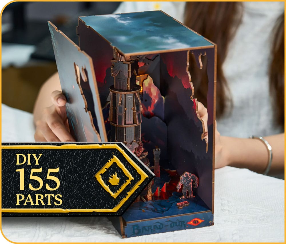 The Lord of the Rings Tiny Adventures Book Nook Mini Diorama Barad-Dûr 23 cm - MangaShop.ro