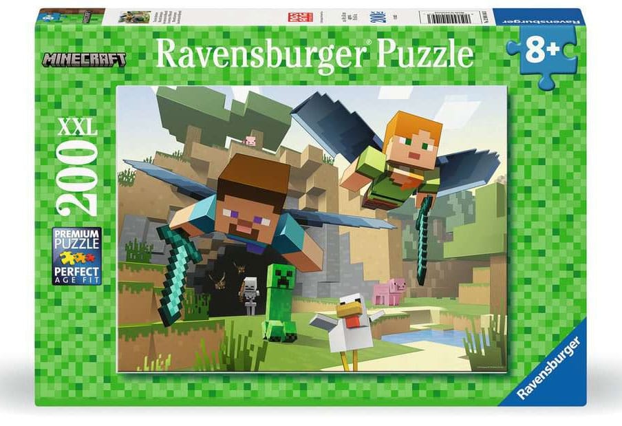 Minecraft Children's Jigsaw Puzzle XXL Animal Adventures (200 pieces) - MangaShop.ro