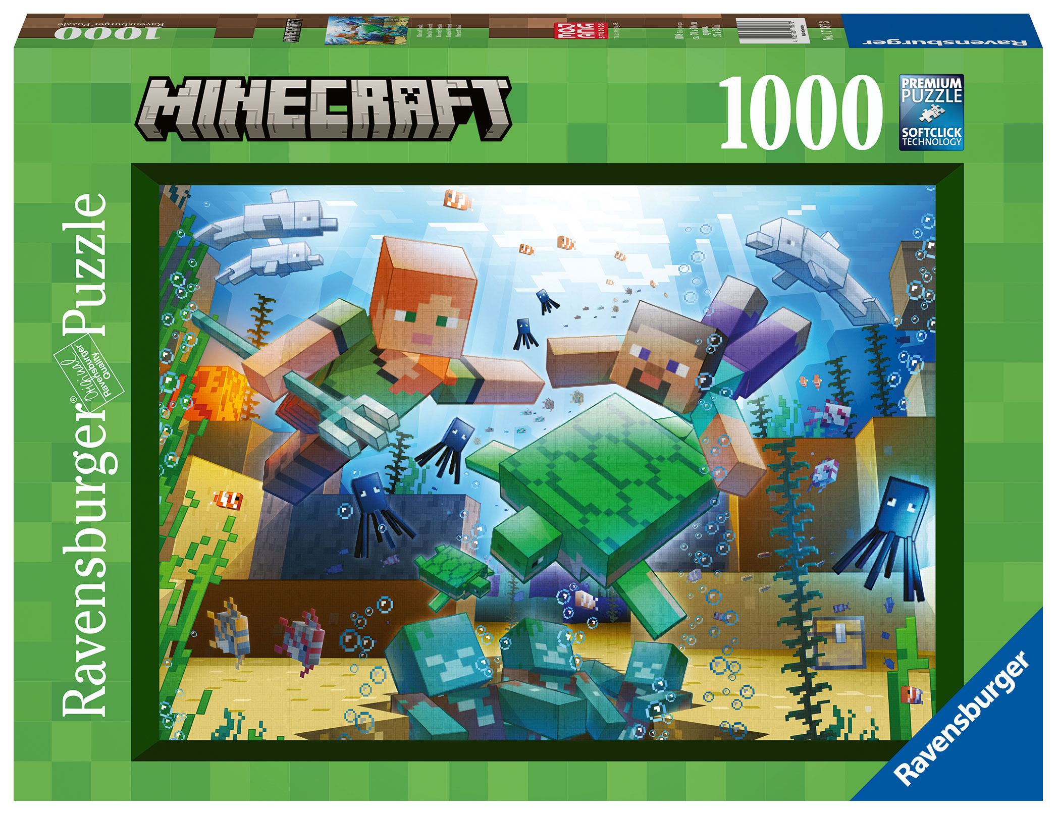 Minecraft Jigsaw Puzzle Minecraft Mosaic (1000 pieces) - MangaShop.ro