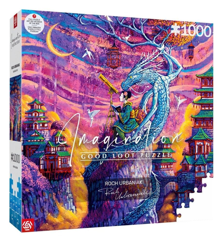 Imagination Series Puzzle Roch Urbaniak Sakura i Ryu (1000 pieces) - MangaShop.ro