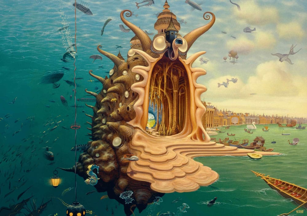 Jacek Yerka Puzzle Harbor (1000 pieces) - MangaShop.ro