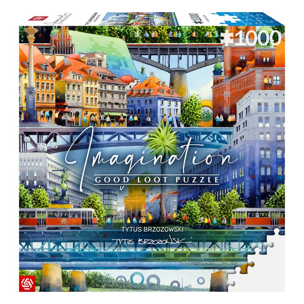 Tytus Brzozowski Imagination Puzzle Warsaw Bridges (1000 pieces) - MangaShop.ro