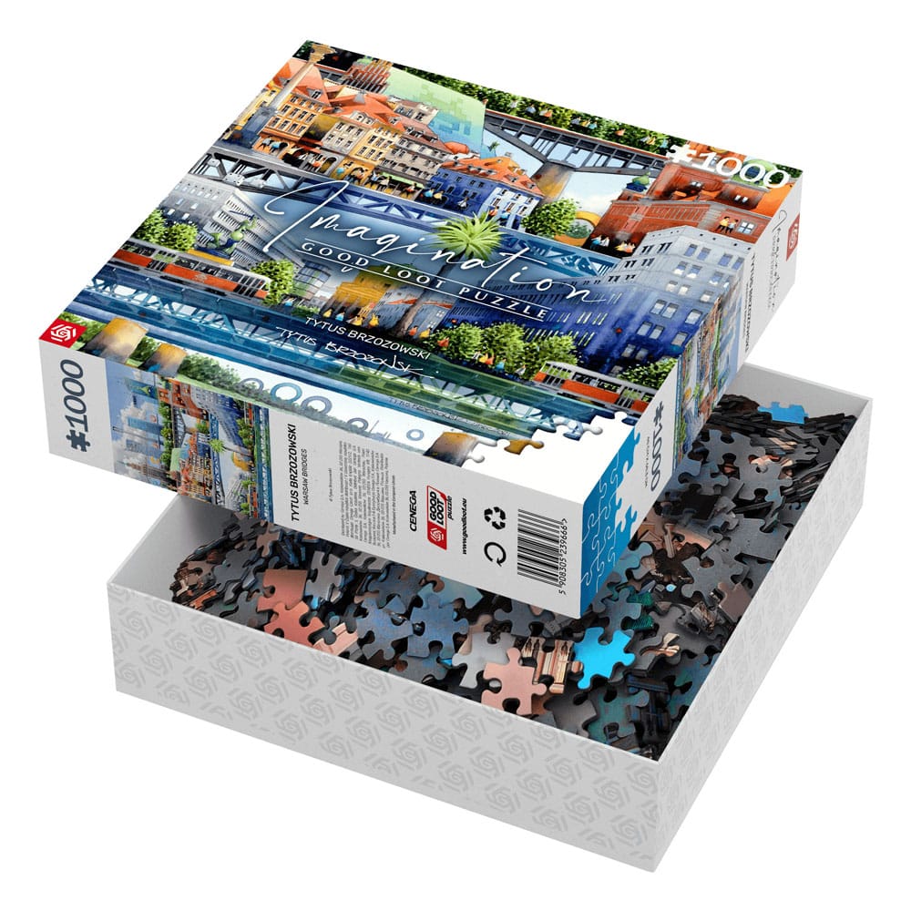 Tytus Brzozowski Imagination Puzzle Warsaw Bridges (1000 pieces) - MangaShop.ro