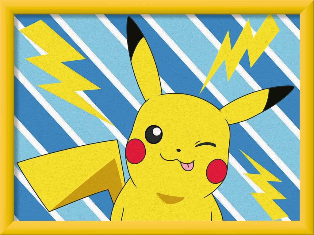 Pokemon CreArt Paint by Numbers Painting Set Pikachu 18 x 24 cm - MangaShop.ro