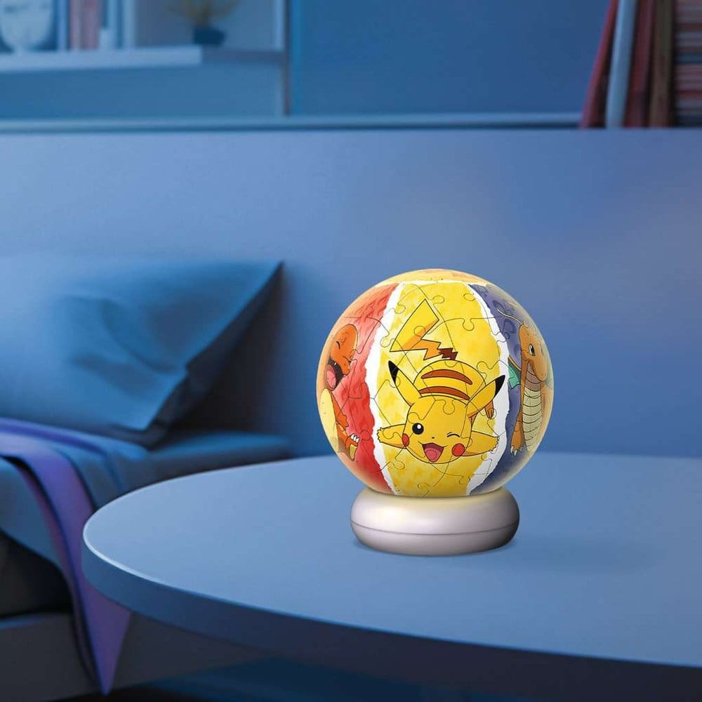 Pokemon 3D Jigsaw Puzzle Ball Nightlight (73 Pieces) - MangaShop.ro