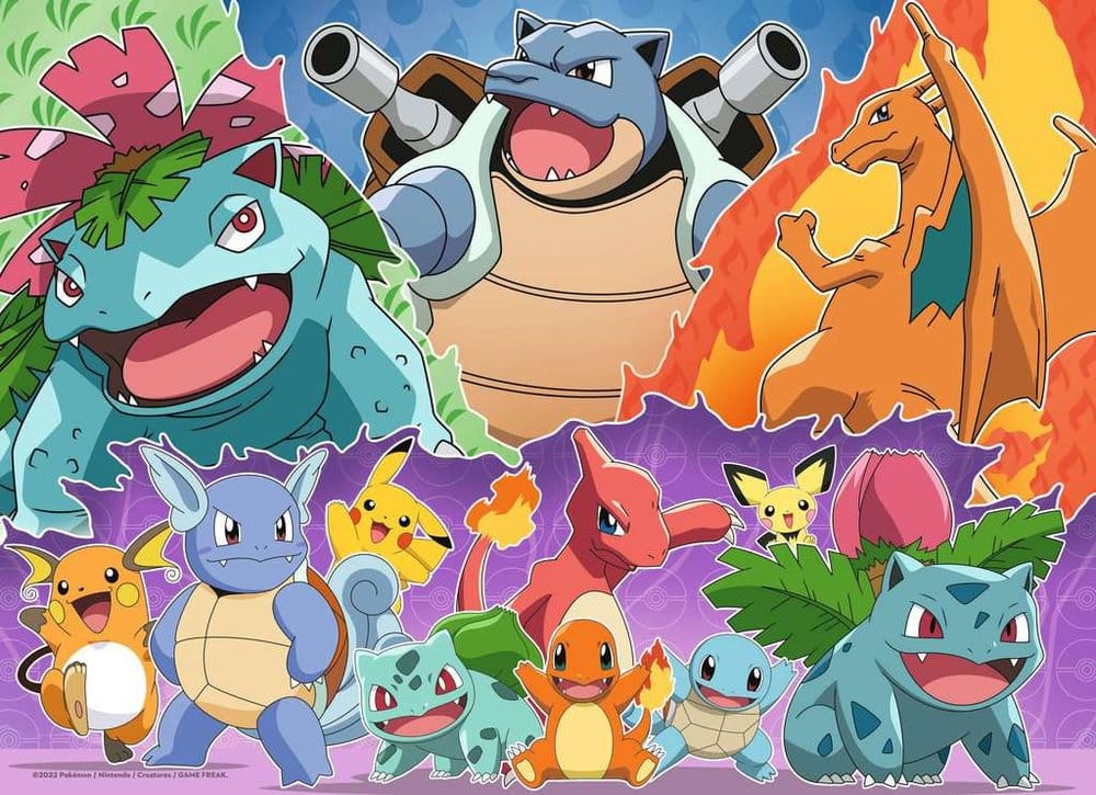 Pokemon Puzzle 4-Pack Pokemon Buddies (4x100 Pieces) - MangaShop.ro