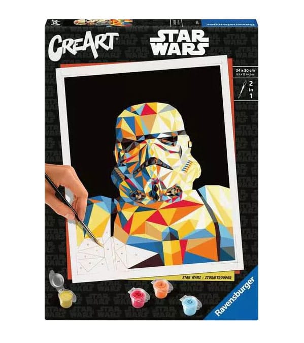 Star Wars CreArt Paint by Numbers Painting Set Stormtrooper 24 x 30 cm - MangaShop.ro