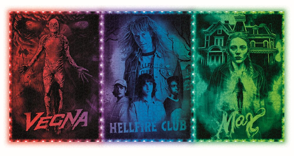 Stranger Things Metamorphic Art Collection Jigsaw Puzzle with Light-Up Effect Vecna (520 pieces) - MangaShop.ro